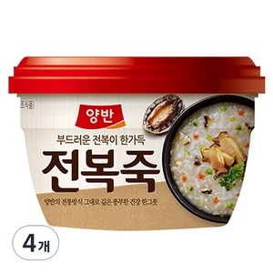 동원 양반 전복죽, 287.5g, 4개