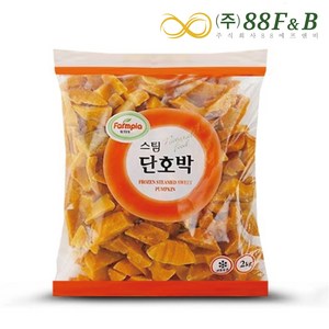 원하프냉동단호박2kg/팜피아, 2Kg, 1개