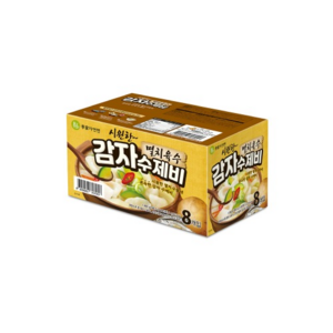 이가자연면 멸치육수 감자 수제비, 186.5g, 8개