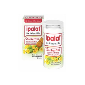 이팔라트 Ipalat 목캔디 무설탕 쉰목 기침 40정 독일직배송, 1개, 38g