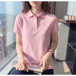 NEW 여성 패션 골프 반팔티/카라 반팔티/여름 자수 반팔 티셔츠/면티셔츠/프리미엄 골프상의/빅사이즈 폴로 반팔티