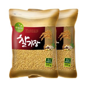 현대농산 국산 찰기장 1kg (500gx2봉), 2개