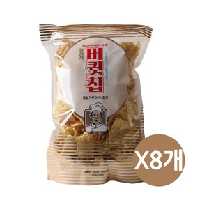 버큇칩 메밀과자 대용량 클래식 메밀칩, 280g, 8개