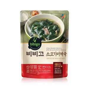 비비고 소고기 미역국, 500g, 3개