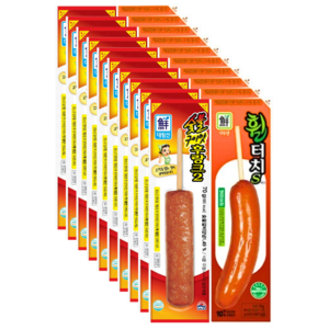 사조대림 핫바 휠터치 70g x 10개 + 숯불구이 후랑크 70g x 10개 총 20개