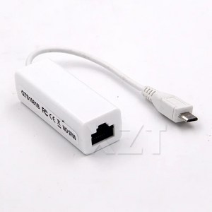 Net 마이크로 USB to lan 카드 커넥터 태블릿 2.0 5 핀 10 100 Male RJ45 Female 이더넷 LAN 네트워크 어댑, 1개