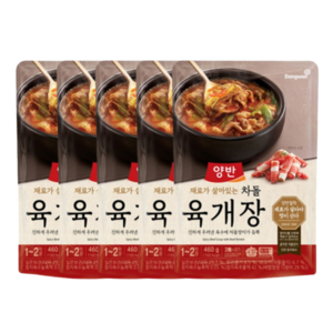 양반 동원 차돌육개장 460G, 5개