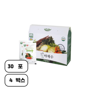 야채수 국내산 유기농 110ml 2박스 총120포, 120개