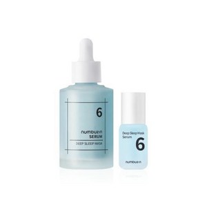 [정품] 넘버즈인 6번 푹잠 마스크팩 세럼 50ML + 15ML 추가증정 수분광채 수분집중케어 보습지속 Numbuzin Serum Deep Sleep Mask