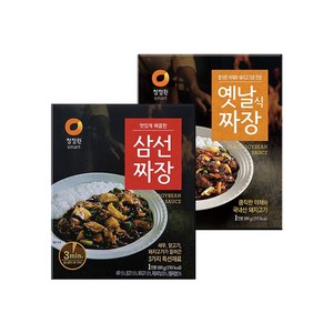 청정원 직화짜장(분말) 80g*5개 + 삼선짜장(분말) 80g*5개( 총10개), 10개