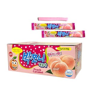 빅쪼니 복숭아맛, 450g, 30개