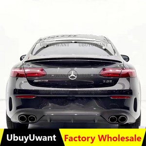 벤츠 w213 e 쿠페 2 도어 w238 e200 e300 e53 17-22 스포일러 abs 소재 프라이머 컬러 카 리어 트렁크 윙 스포일러, 하얀