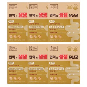 김문호건강백세 면역n 생생유산균(6박스/6개월분), 60g, 6개