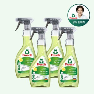 프로쉬 레몬 욕실 청소 클리너 500ml x4개, 레몬 욕실 청소 클리너 500ml 4개, 4개