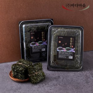 바다마음 먹기좋게 자른 두번구운 즉석 곱창돌김, 80g 이상, 1개