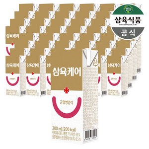 삼육 케어푸드 환자용 균형영양식 200ml x 48팩, 48개