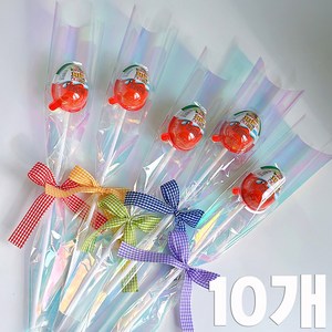 DIY 킨더조이 한송이 꽃다발 포장세트, 10개, 혼합