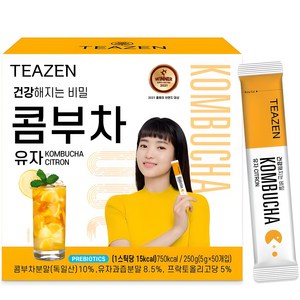 티젠 콤부차 유자, 5g, 50개입, 1개
