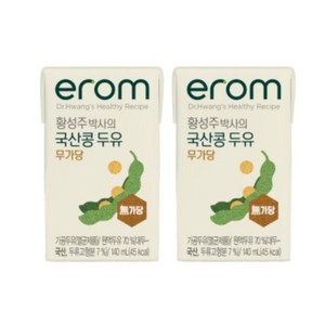 이롬 황성주 박사의 국산콩 두유 무가당, 140ml, 24개