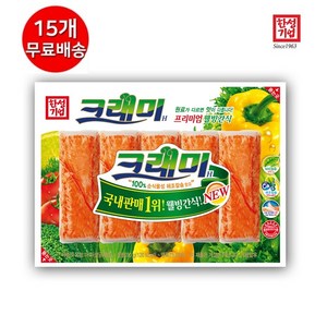 한성 핫바 게맛살 편의점 꽃게 간식 맛살 크래미 H 90g, 15개