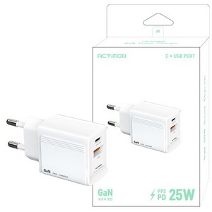 PD25W+QC3.0 가정용 고속 충전기/PPS 초고속충전, MON-PD25W-CU, 1개