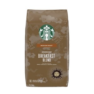 코스트코 스타벅스 커피 블랙퍼스트 모닝 원두 미디엄 로스팅 블렌드 커피콩 대용량 STARBUCKS COFFEE WHOLE BEAN, 홀빈(분쇄안함), 1.13kg, 1개