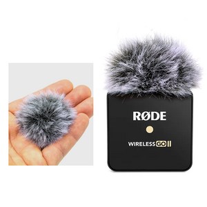 RODE WIRELESS GO II GO2 전용 마이크 퍼 윈드스크린 윈드머프 커버 필터 데드캣 로데 와이어리스 고2, 1개, 단품