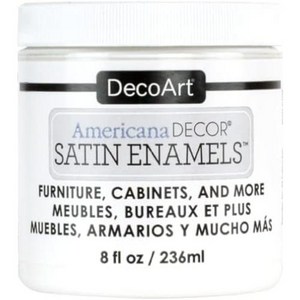 DecoAt Ameicana Deco 새틴 에나멜 아크릴 물감 퓨어 화이트 ADSA02 2366ml8온스 병 3팩, 없음, 9) 퓨어 화이트.