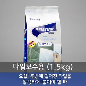 타일보수용 레미탈 1박스 (1.5kg 10포) / 한일레미탈, 10개