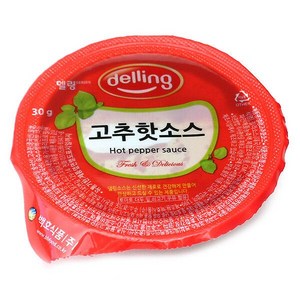 델링 일회용 고추핫소스 한박스(30g x 100ea), 100개, 30g