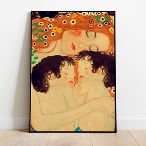 플레이어바웃 유화 피포페인팅 DIY 명화 그리기 40 x 50 cm 클림트 엄마와 아기, 혼합색상, 1개