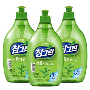 참그린 청정제주 녹차수 주방세제, 500g, 3개