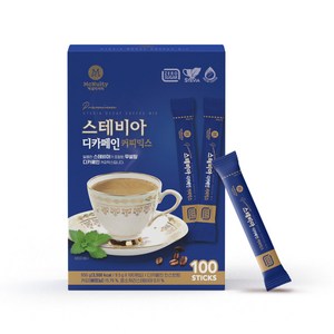 맥널티 디카페인 스테비아 커피믹스 100입, 9.5g, 100개입, 1개