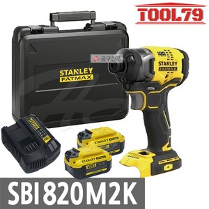 스탠리 SBI820M2K 충전 임팩 드릴 드라이버 팻멕스 20V 4.0Ah 임팩트 드릴드라이버 20VMAX, 1개