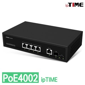 ipTIME PoE4002 스위칭허브, 1개