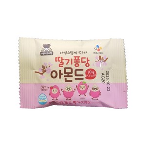 CJ 아이누리 딸기퐁당아몬드 (10G X 40입) 2봉지, 200개, 10g