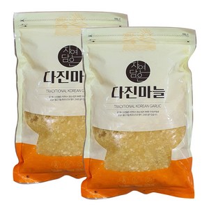 국내산 창녕마늘 냉장 다진마늘 간마늘 당일제조, 1kg, 2개