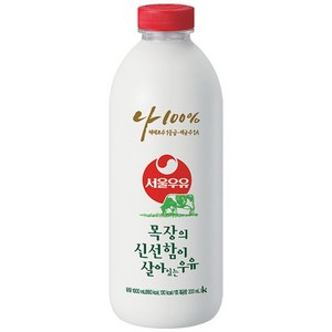 서울우유 목장의 신선함이 살아있는 우유 1000ml, 1L, 2개