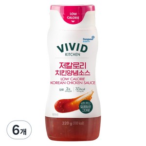 비비드키친 저칼로리 치킨양념소스, 320g, 6개