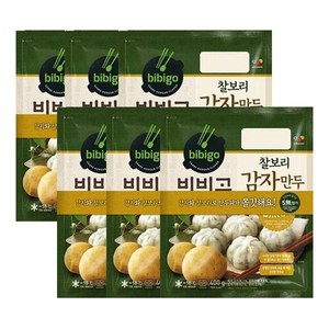 비비고 찰보리 감자 만두 400g, 6개