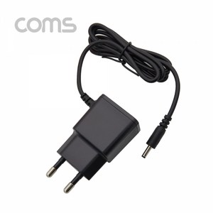 (주)사라반도체 [SR2204] Coms 아답터 (정전압) DC 5V 2.0A Black - 3.5mm / 1.1mm, 본상품선택, 1개