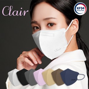 Clai 숨편한 클레어 마스크 중형 KF94, 50개입, 1개, 화이트