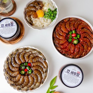 1+1 한끼루 깐새우장 간장 양념 새우장 대하장 순살새우장, 350g, 2개, 깐새우장(양념)