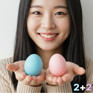 크로스몰 방습탈취 규조토 에그 셋트(블루2+핑크2), 4개, 75g