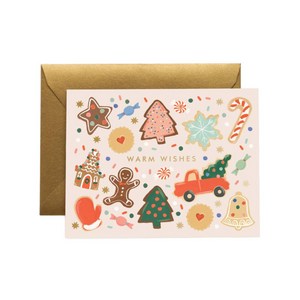 라이플페이퍼 Holiday Cookies Card 크리스마스 카드, 단품