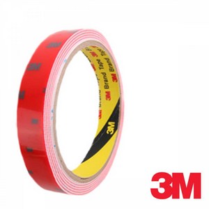 3M 자동차용 양면 테이프 백색 15mm x 1.5M, 1개