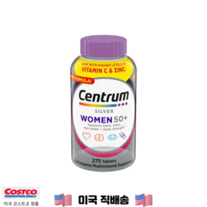 CENTRUM SILVER WOMEN 50+ 센트룸 실버우먼 멀티 종합비타민 미국 COSTCO 정품, 1개, 275정