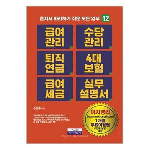 급여관리 수당관리 퇴직연금 4대 보험 급여 세금 실무설명서, 지식만들기, 손원준