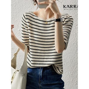 카라 KARRA 보트넥스트라이프니트 A3F0966