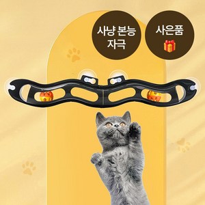 [MSMULTIVERSE] 집사님들 보셔요 반려묘 고양이 셀프 장난감 사냥 트랙 볼 회전 캣 토이 스크래쳐 공 놀이